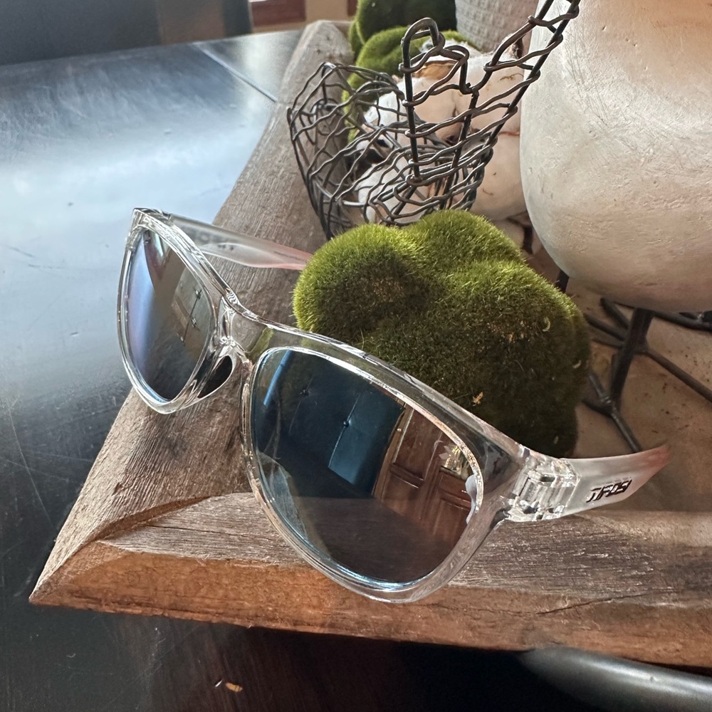 Clear Sunglasses with Black Lenses